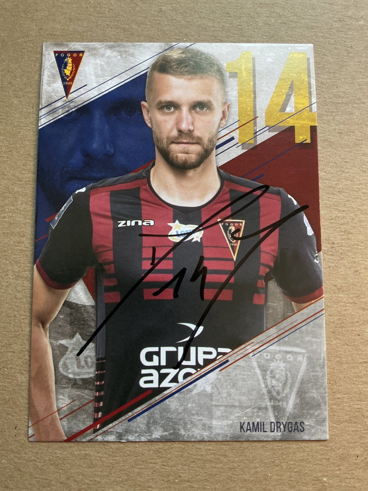 Kamil Drygas, Poland 🇵🇱 Pogon Szczecin 2019/20 hand signed - Autographs-World