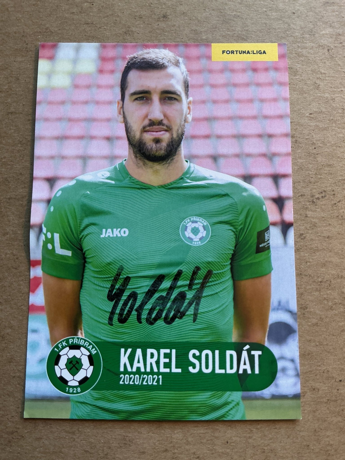 Karel Soldát, Czech Republic 🇨🇿 1.FK Příbram 2020/21 hand signed - Autographs-World