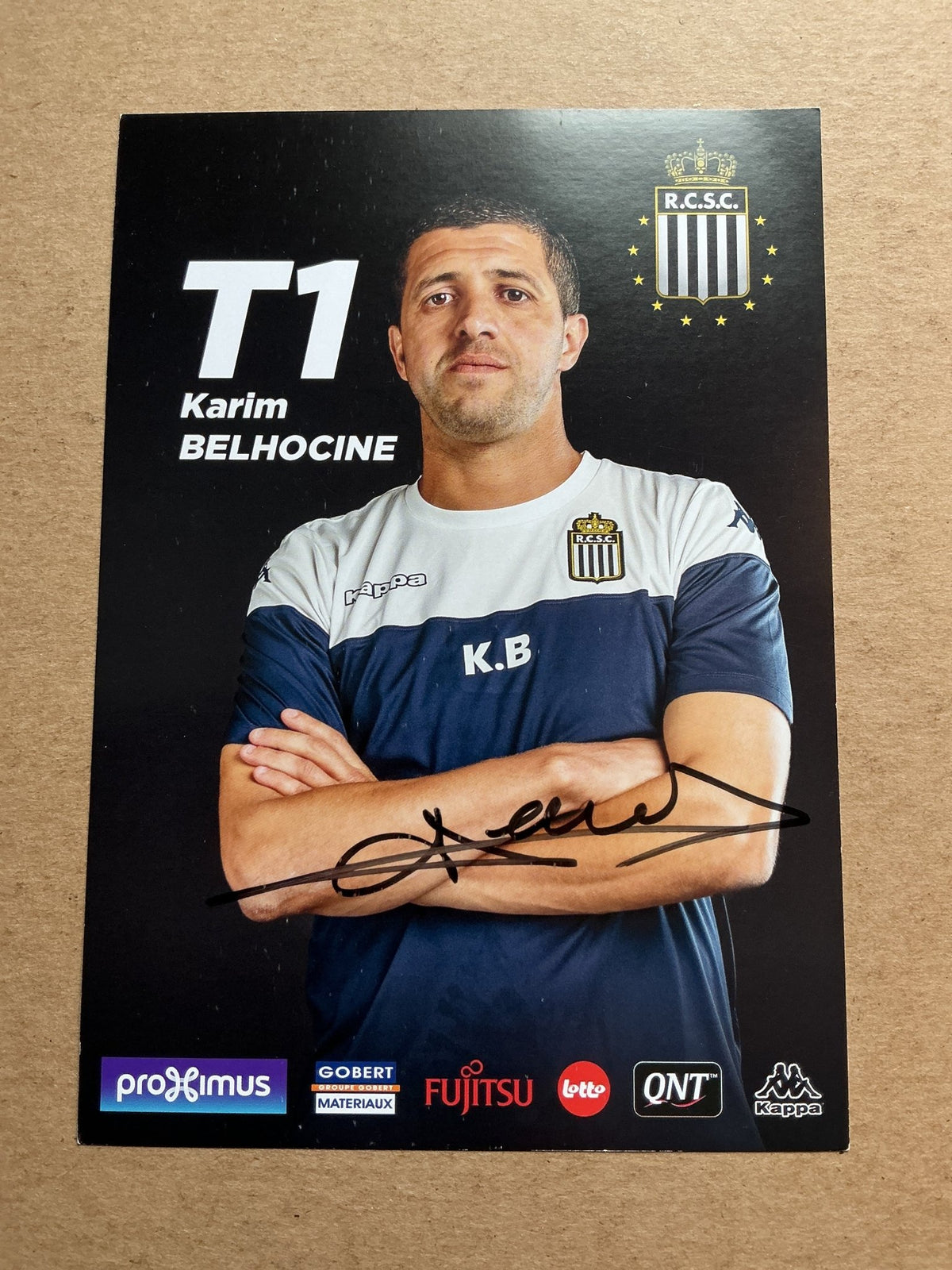 Karim Belhocine, France 🇫🇷 Royal Charleroi SC 2019/20 hand signed - Autographs-World