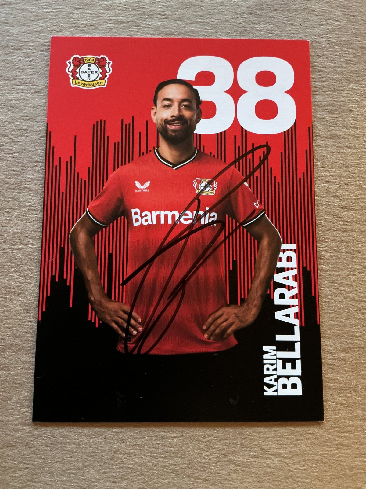 Karim Bellarabi, Germany 🇩🇪 Bayer 04 Leverkusen 2022/23 hand signed - Autographs-World