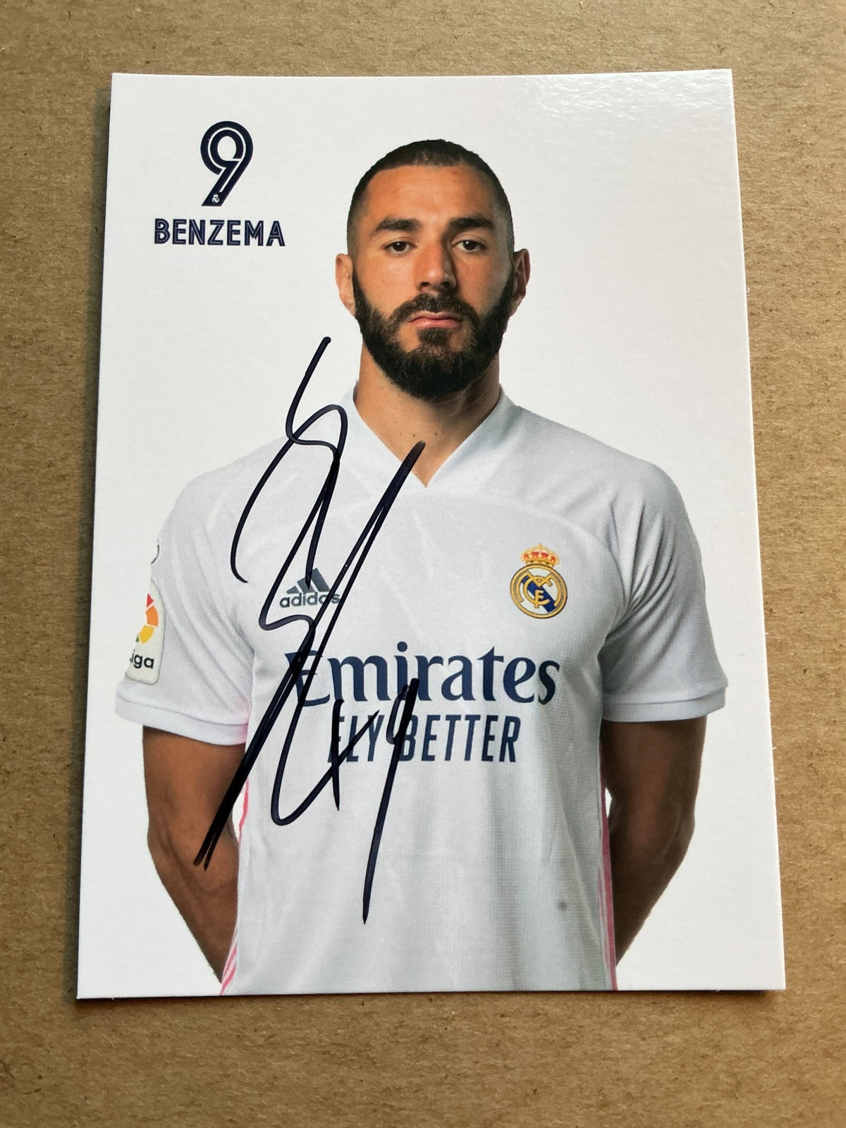 Karim Benzema, France 🇫🇷 Real Madrid 2020/21 hand signed - Autographs-World