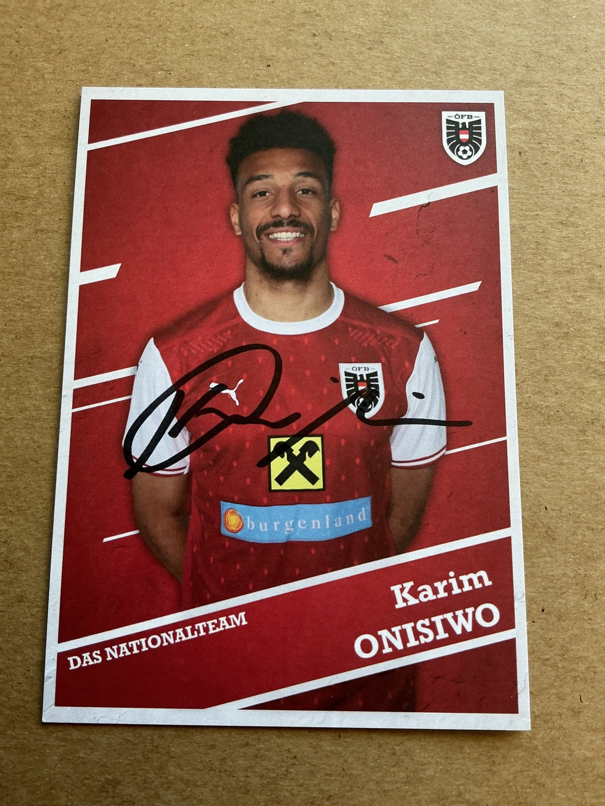 Karim Onisiwo, Austria 🇦🇹 2021 hand signed - Autographs-World