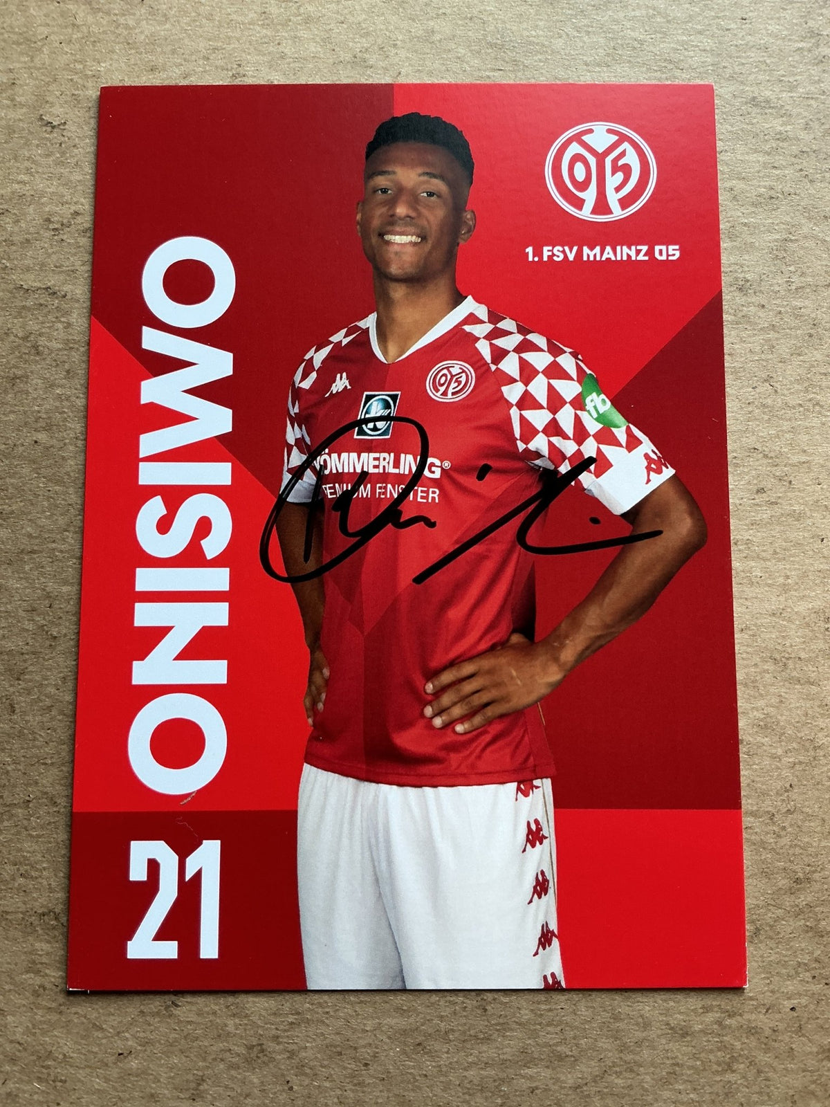 Karim Onisiwo, Austria 🇦🇹 FSV Mainz 05 2020/21 hand signed - Autographs-World