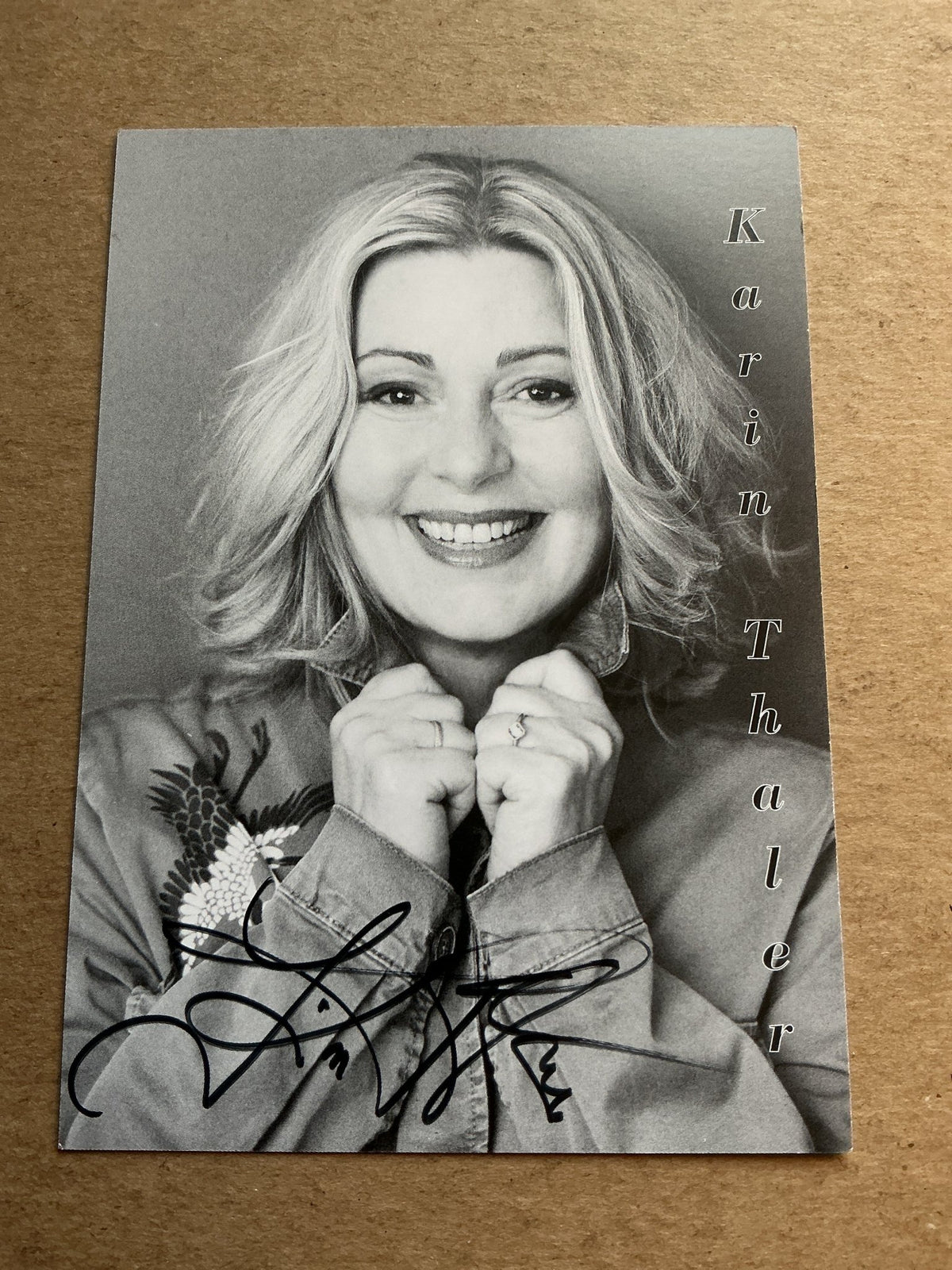 Karin Thaler, Germany 🇩🇪 Actress 2025 hand signed - Autographs-World