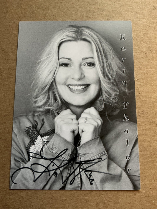 Karin Thaler, Germany 🇩🇪 Actress 2025 hand signed - Autographs-World