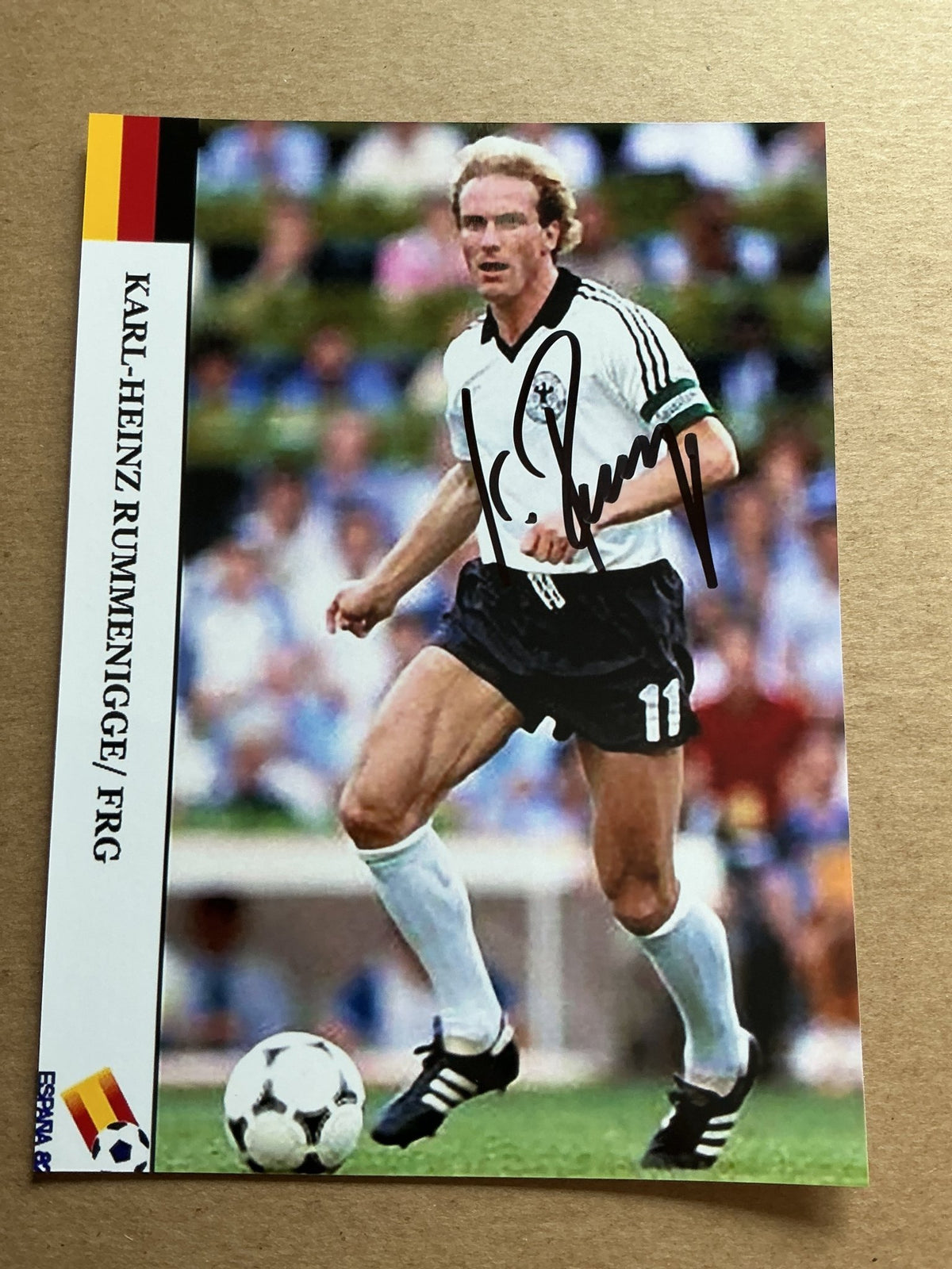 Karl-Heinz Rummenigge, Germany 🇩🇪 FIFA World Cup 1982 hand signed - Autographs-World