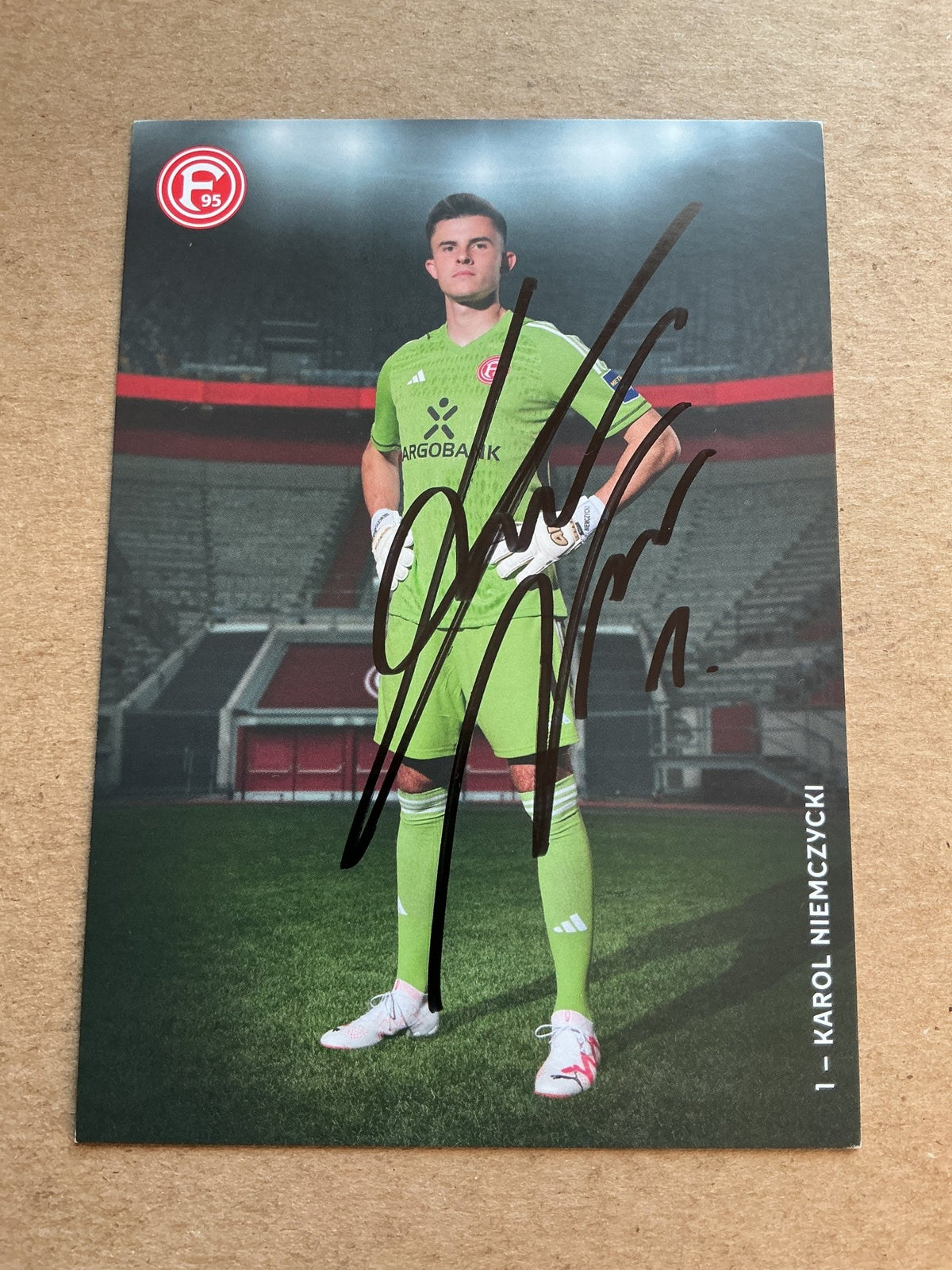 Karol Niemczycki, Poland 🇵🇱 Fortuna Düsseldorf 2023/24 hand signed - Autographs-World