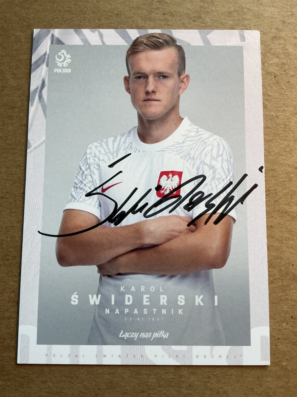 Karol Świderski, Poland 🇵🇱 FIFA World Cup 2022 hand signed - Autographs-World