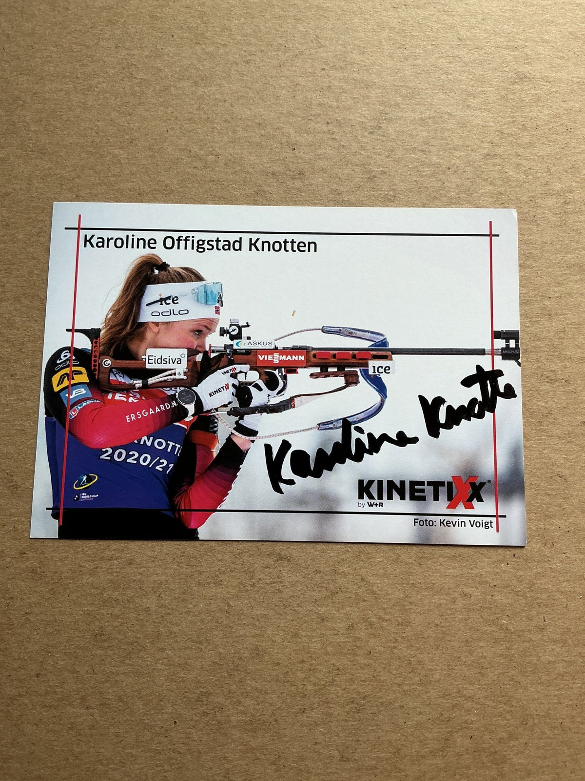 Karoline Offigstad Knotten, Norway 🇳🇴 Biathlon Winter Sports 2024/25 hand signed - Autographs-World