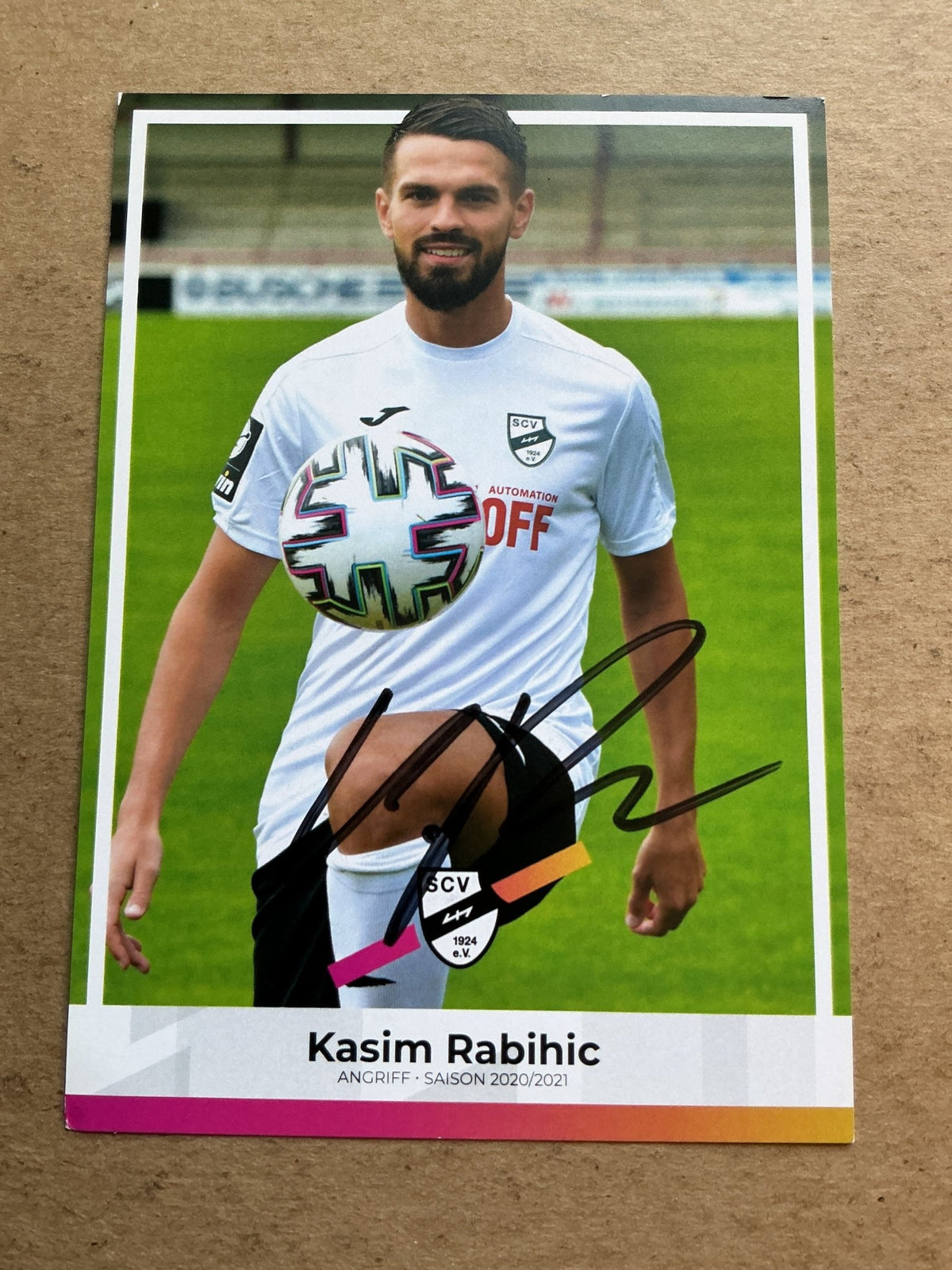 Kasim Rabihic, Germany 🇩🇪 SC Verl 2020/21 hand signed - Autographs-World