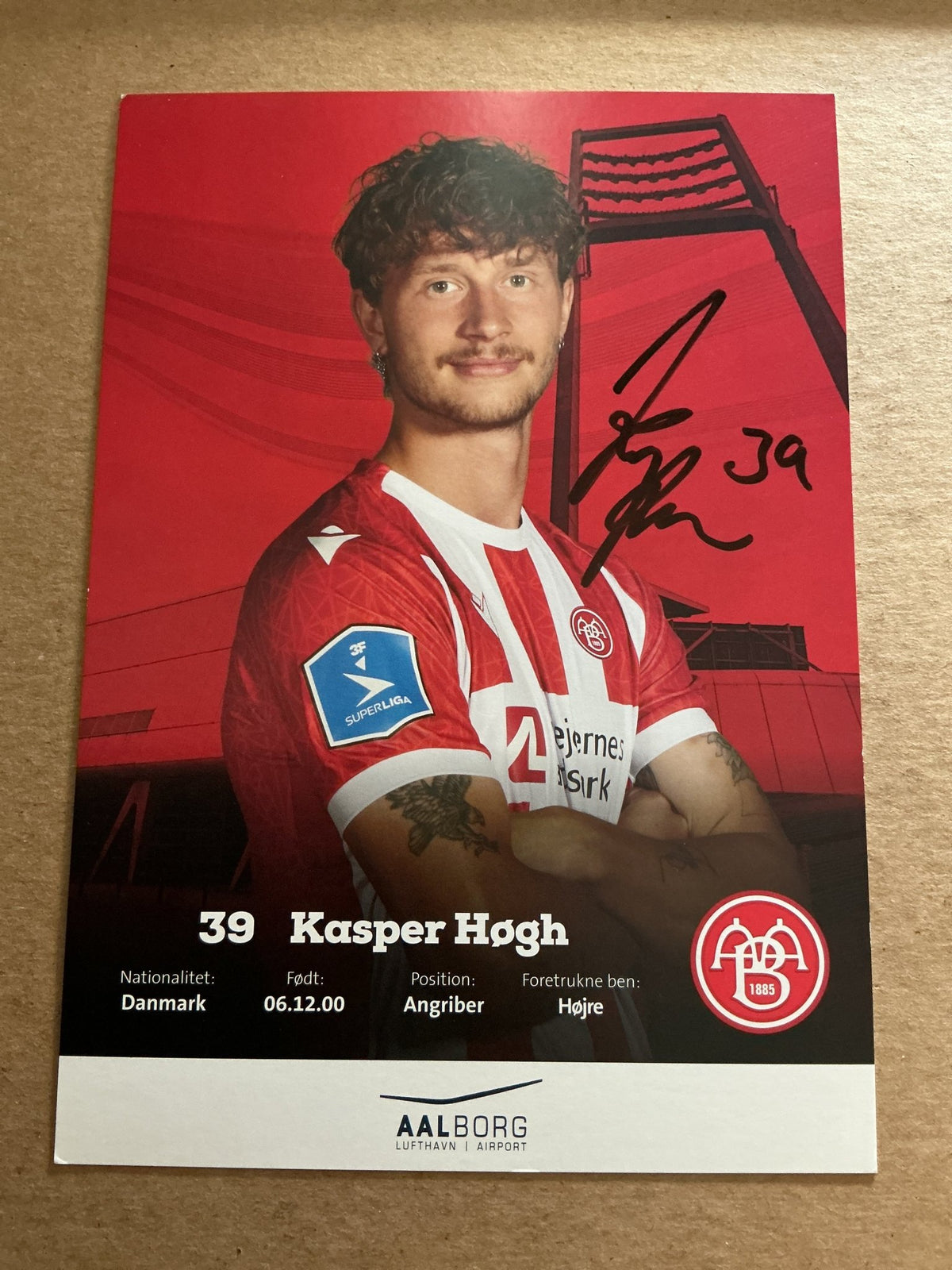 Kasper Høgh, Denmark 🇩🇰 Aalborg BK 2022/23 hand signed - Autographs-World