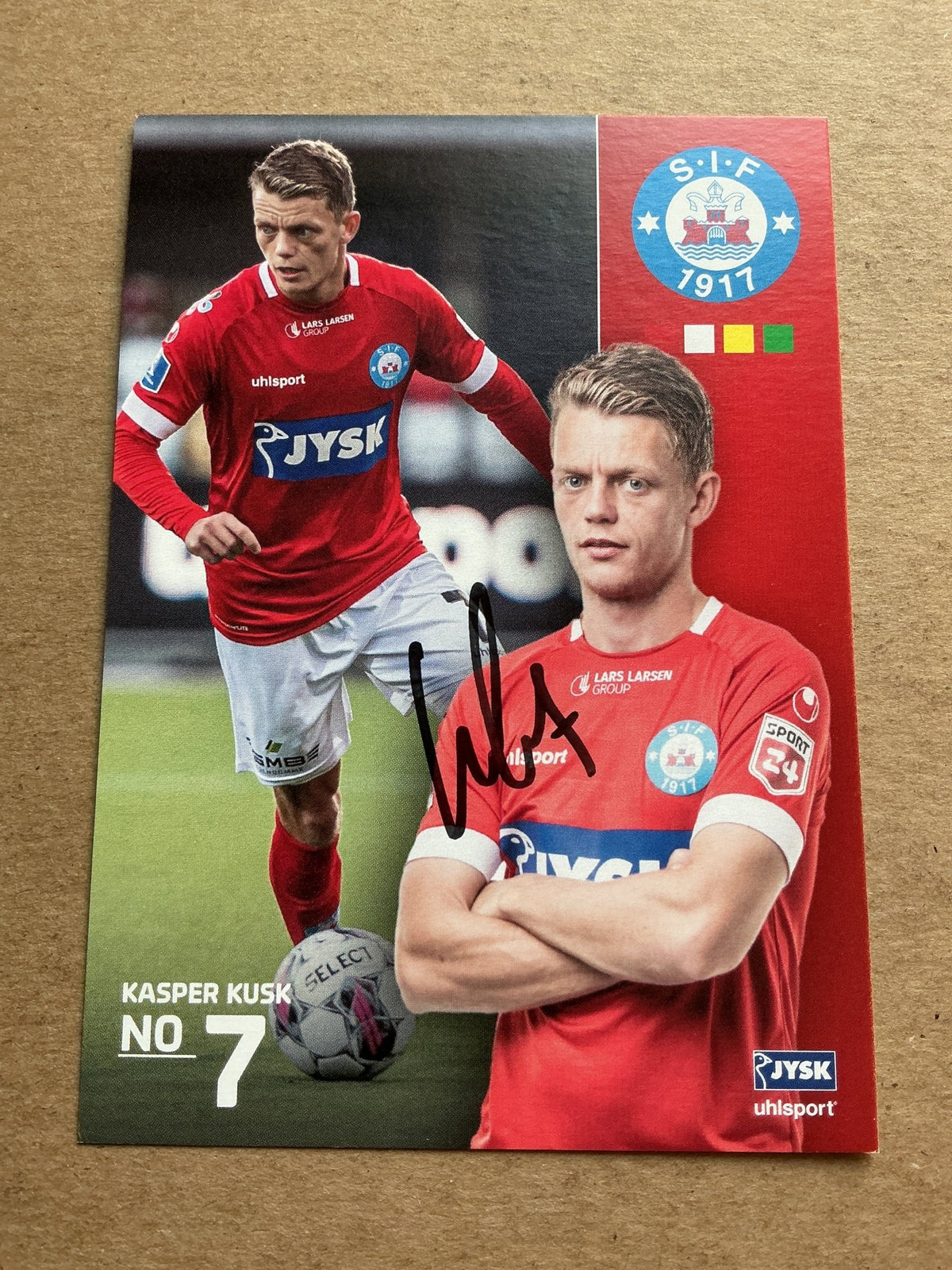 Kasper Kusk, Denmark 🇩🇰 Silkeborg IF 2022/23 hand signed - Autographs-World