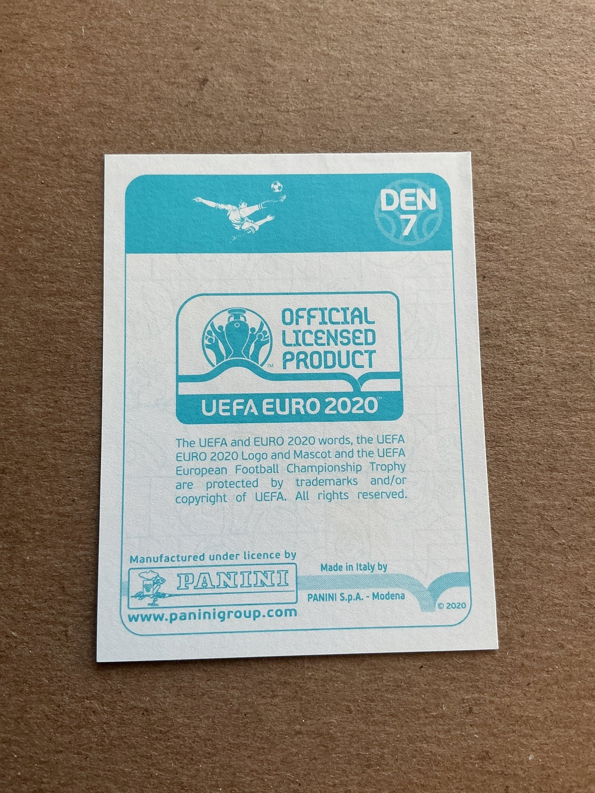 Kasper Schmeichel, Denmark 🇩🇰 UEFA Euro 2020 Panini hand signed - Autographs-World