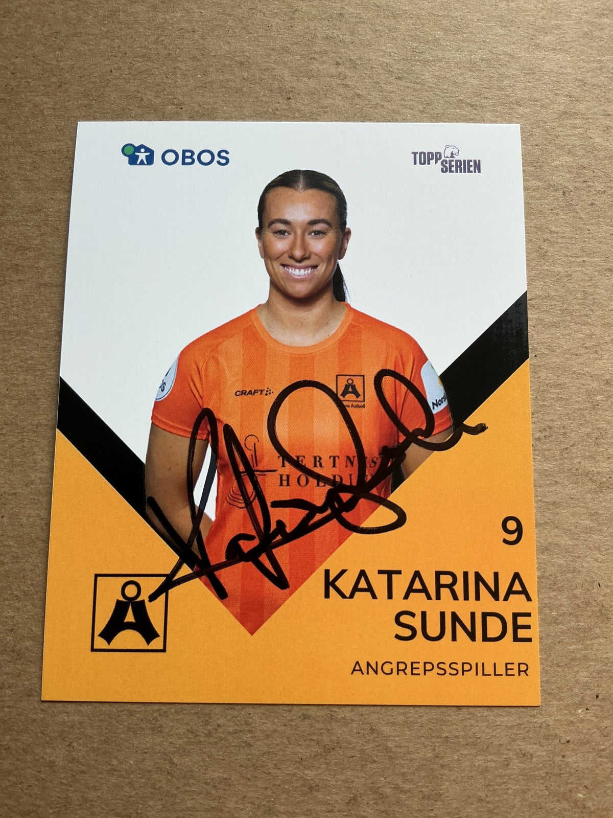 Katarina Sunde, Norway 🇳🇴 Åsane 2024/25 hand signed - Autographs-World