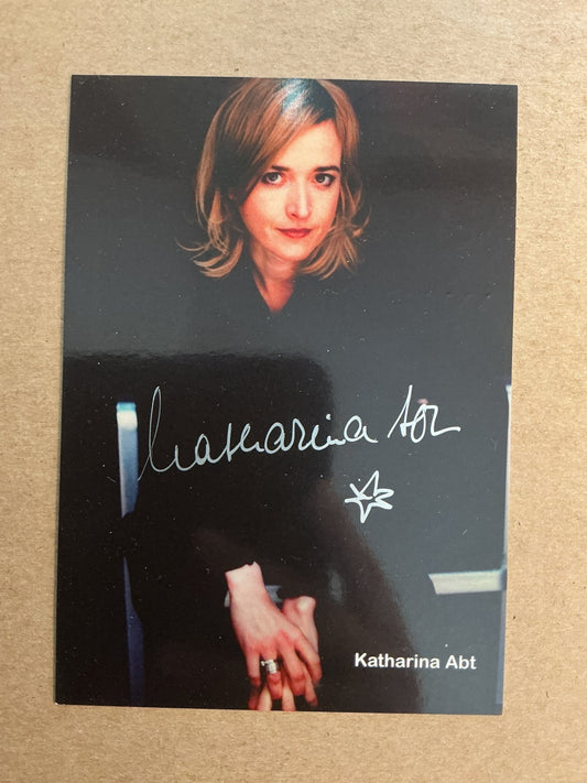 Katharina Abt, Germany 🇩🇪 Actress hand signed - Autographs-World
