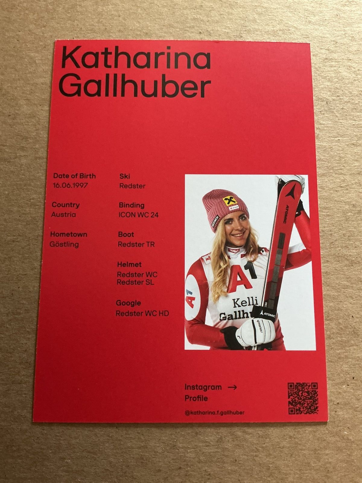 Katharina Gallhuber, Austria 🇦🇹 Alpine Winter Sports 2024/25 hand signed - Autographs-World