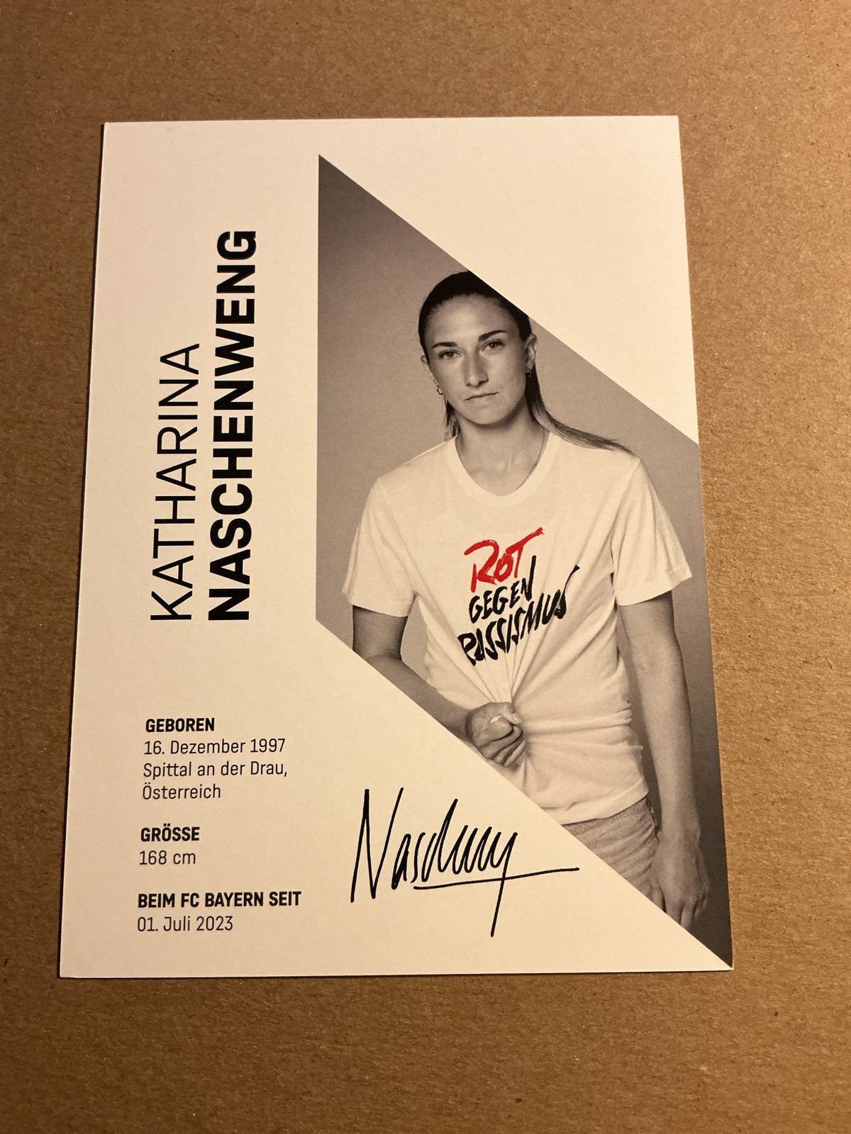 Katharina Naschenweng, Austria 🇦🇹 FC Bayern München 2023/24 hand signed - Autographs-World