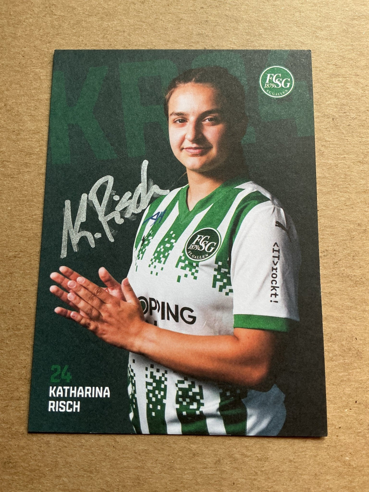 Katharina Risch, Switzerland 🇨🇭 FC St. Gallen 2024/25 hand signed - Autographs-World