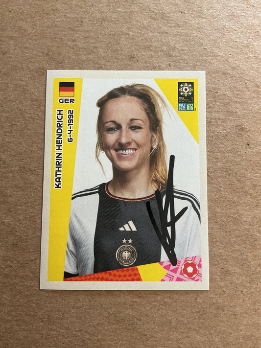 Kathrin Hendrich, Germany 🇩🇪 FIFA Women’s World Cup 2023 Panini hand signed - Autographs-World