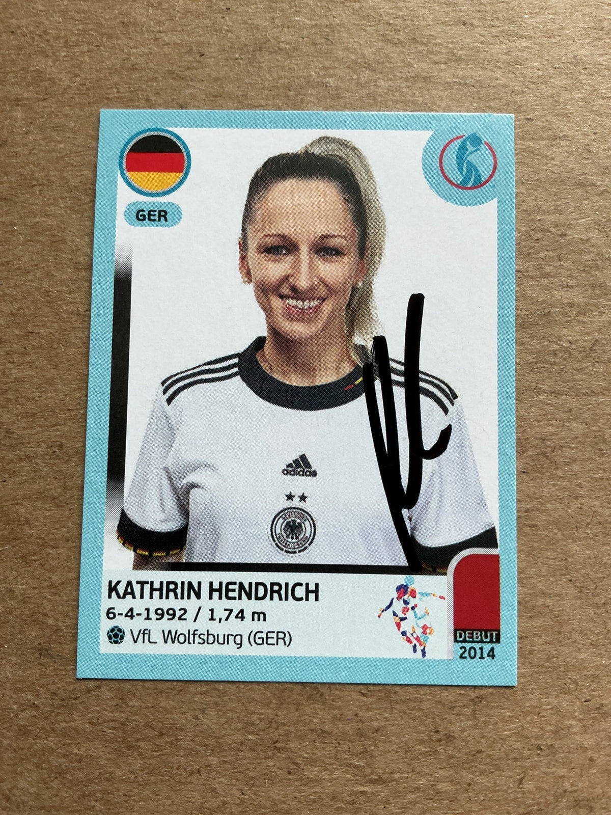 Kathrin Hendrich, Germany 🇩🇪 UEFA Women’s Euro Cup 2022 Panini hand signed - Autographs-World