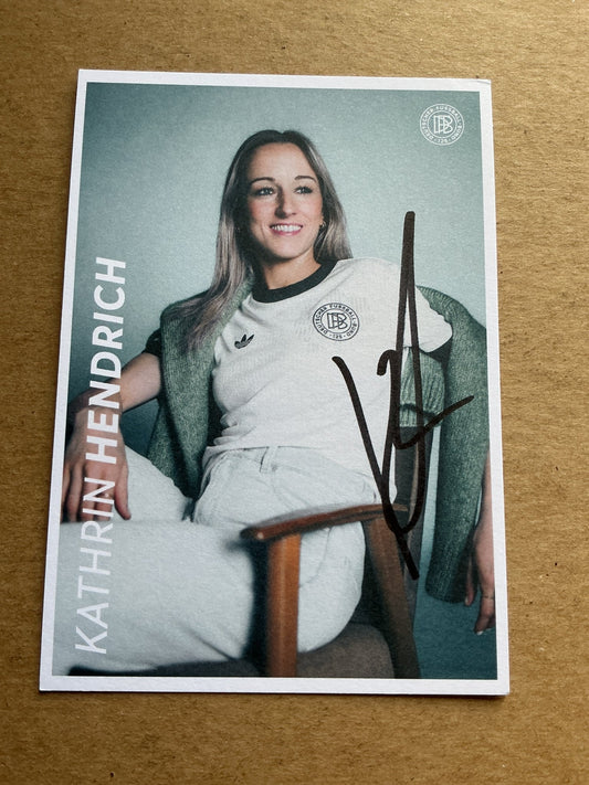 Kathrin Hendrich, Germany 🇩🇪 Women’s Euro Cup 2025 hand signed - Autographs-World