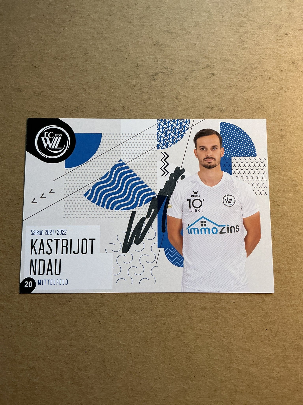 Katrijot Ndau, Albania 🇦🇱 FC Wil 2021/22 hand signed - Autographs-World