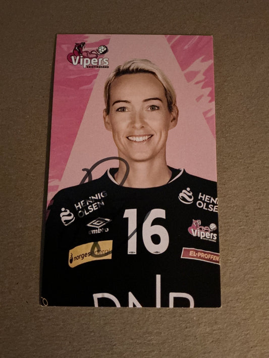 Katrine Lunde, Norway 🇳🇴 Handball Vipers 2021/22 hand signed - Autographs-World
