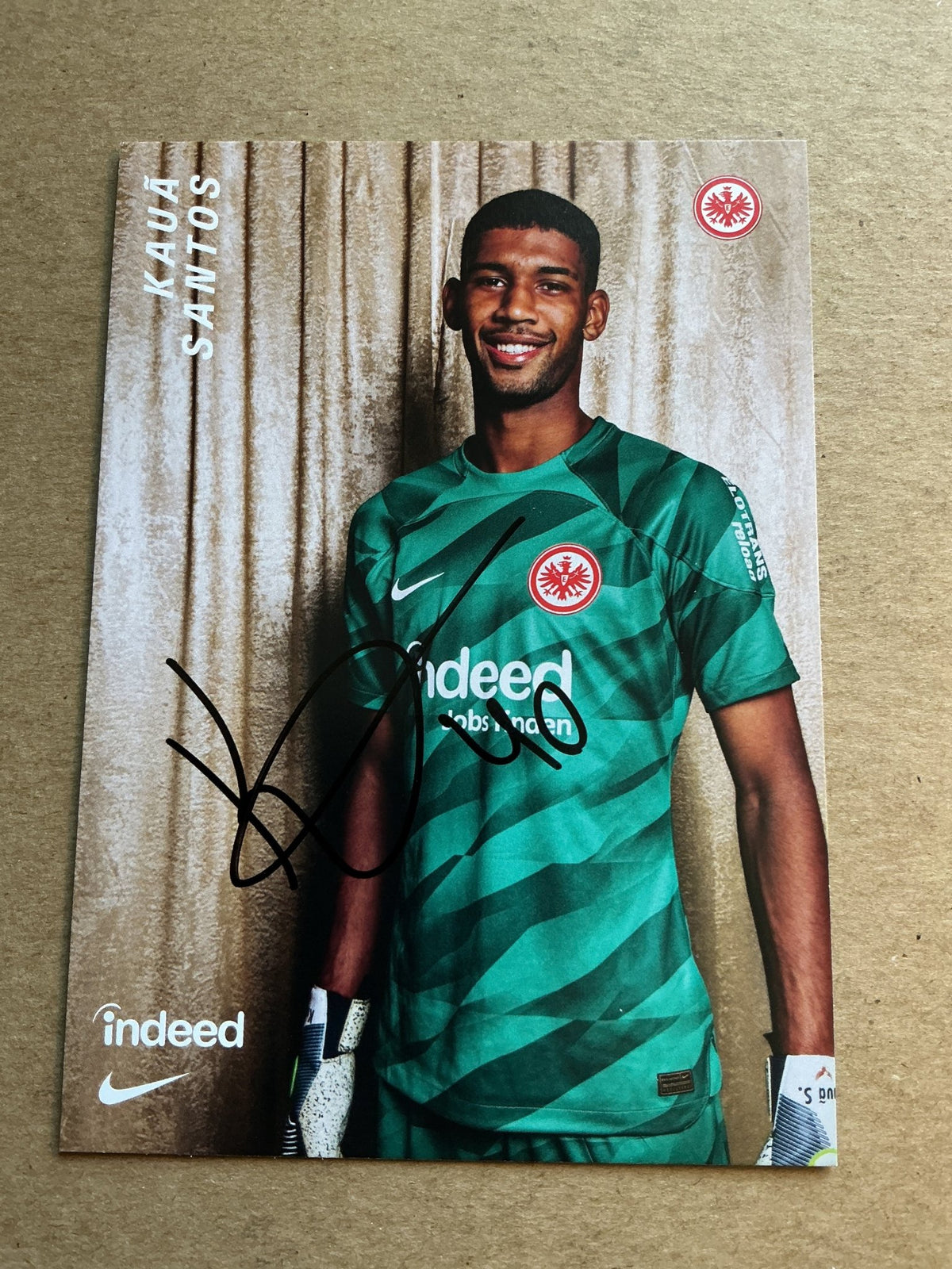 Kaua Santos, Brazil 🇧🇷 Eintracht Frankfurt 2023/24 hand signed - Autographs-World