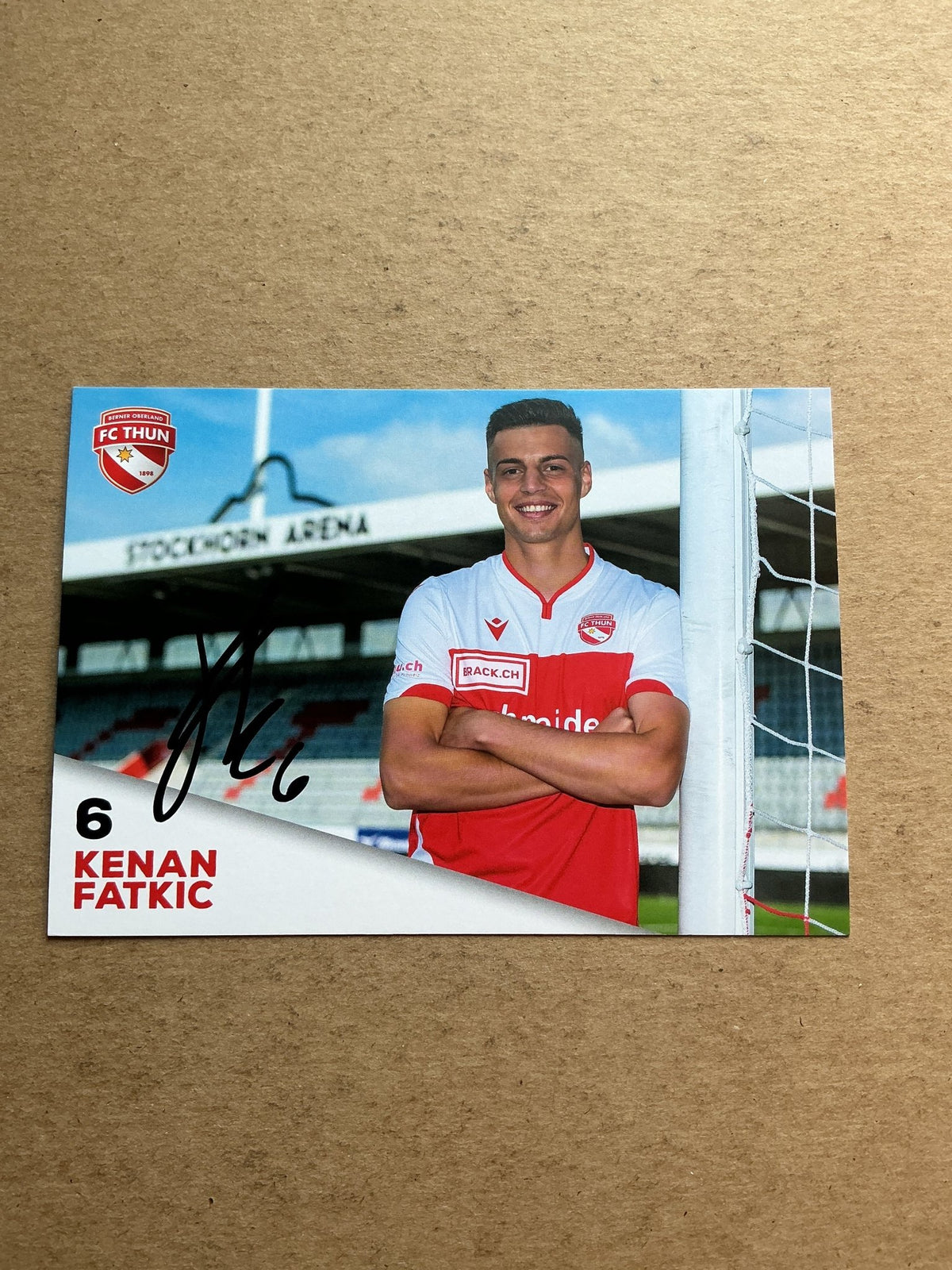 Kenan Fatkic, Slovenia 🇸🇮 FC Thun 2020/21 hand signed - Autographs-World