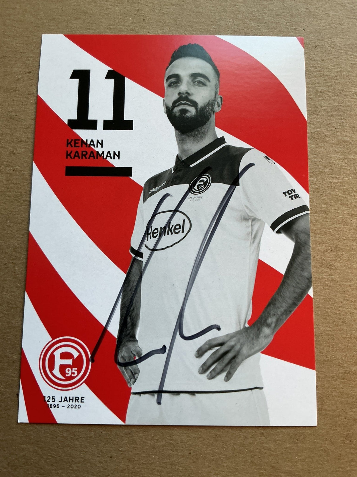 Kenan Karaman, Türkiye 🇹🇷 Fortuna Düsseldorf 2019/20 hand signed - Autographs-World