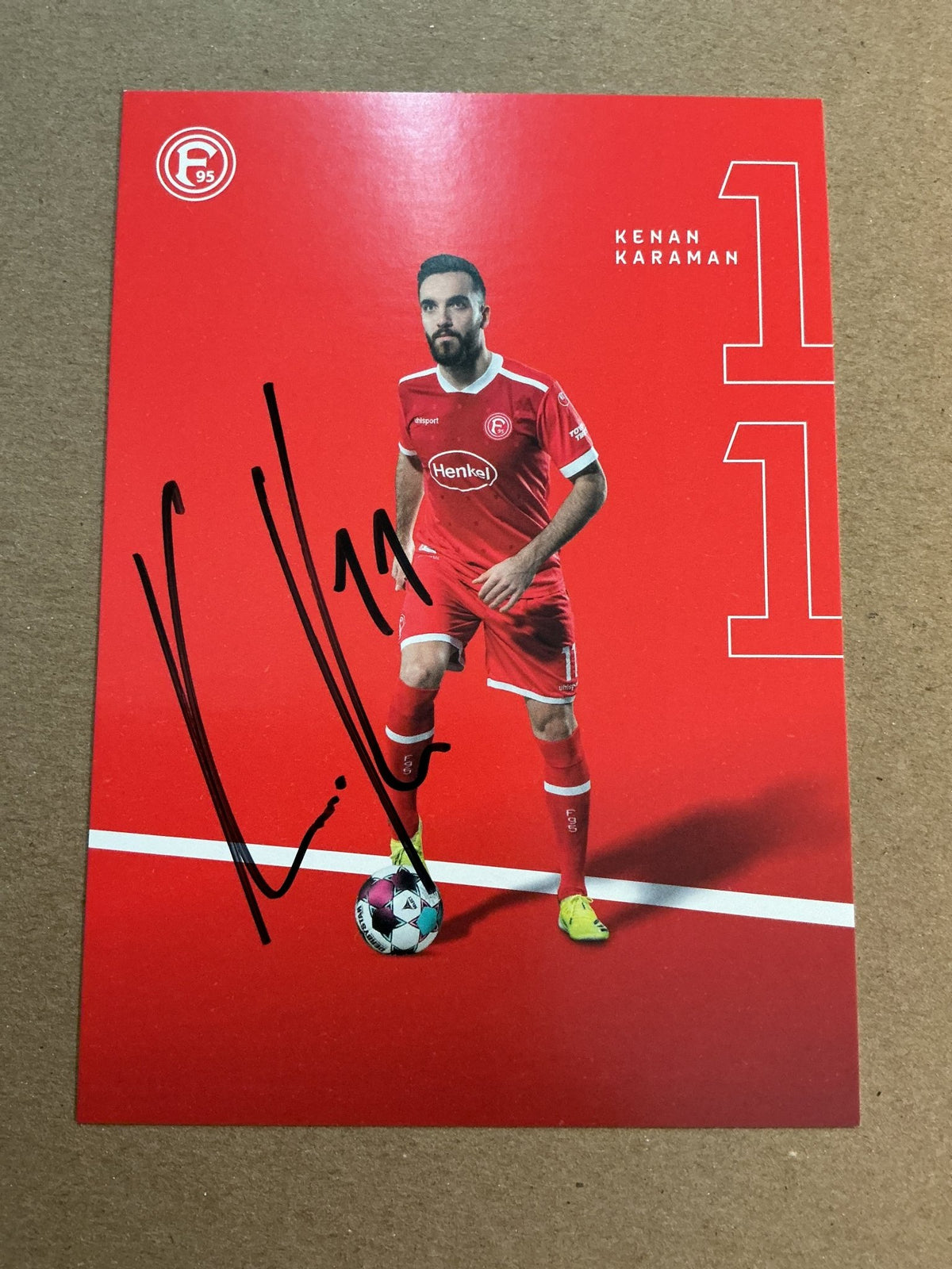 Kenan Karaman, Türkiye 🇹🇷 Fortuna Düsseldorf 2020/21 hand signed - Autographs-World