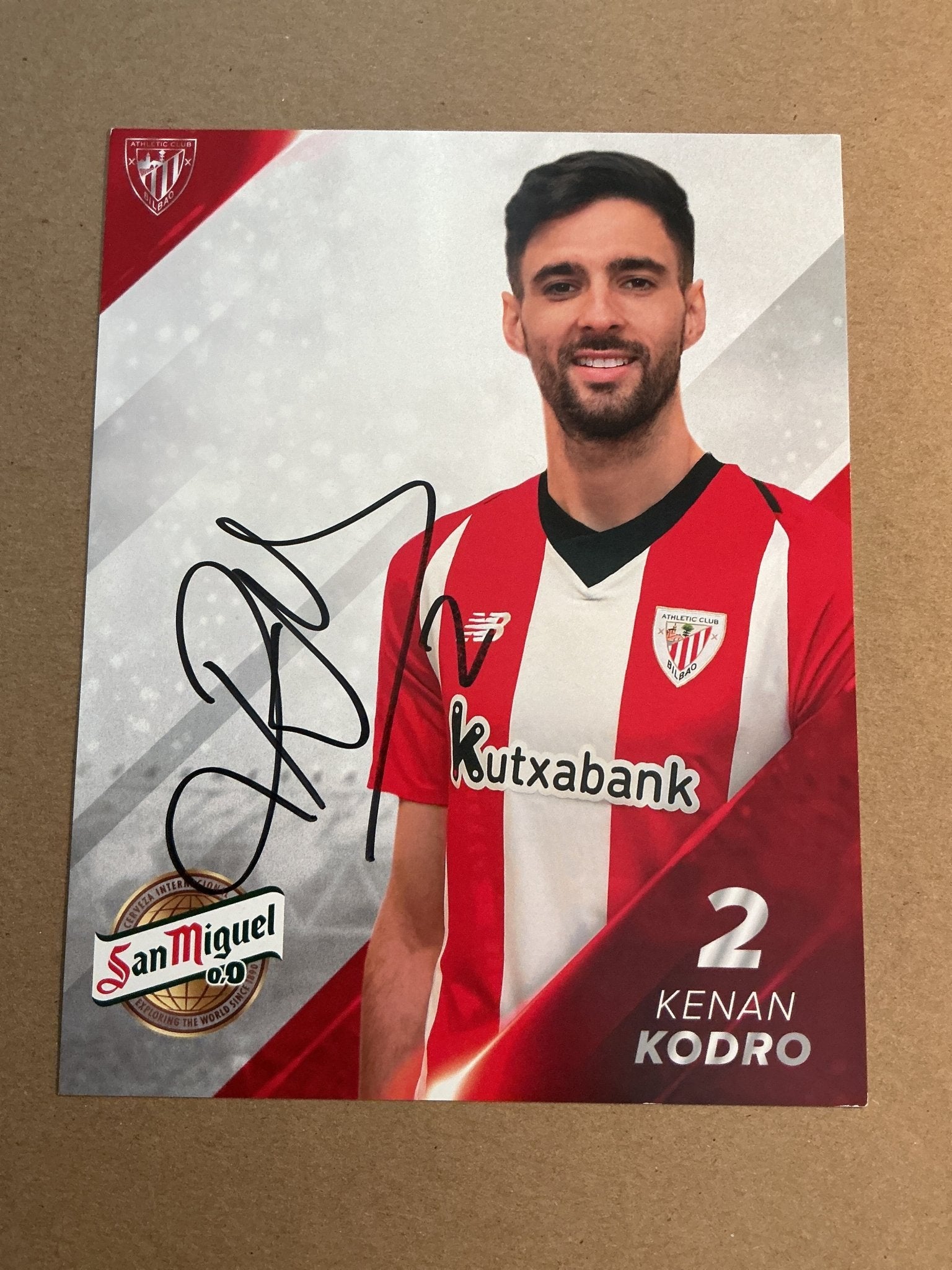 Kenan Kodro, Bosnia 🇧🇦 Athletic Bilbao 2019/20 hand signed - Autographs-World