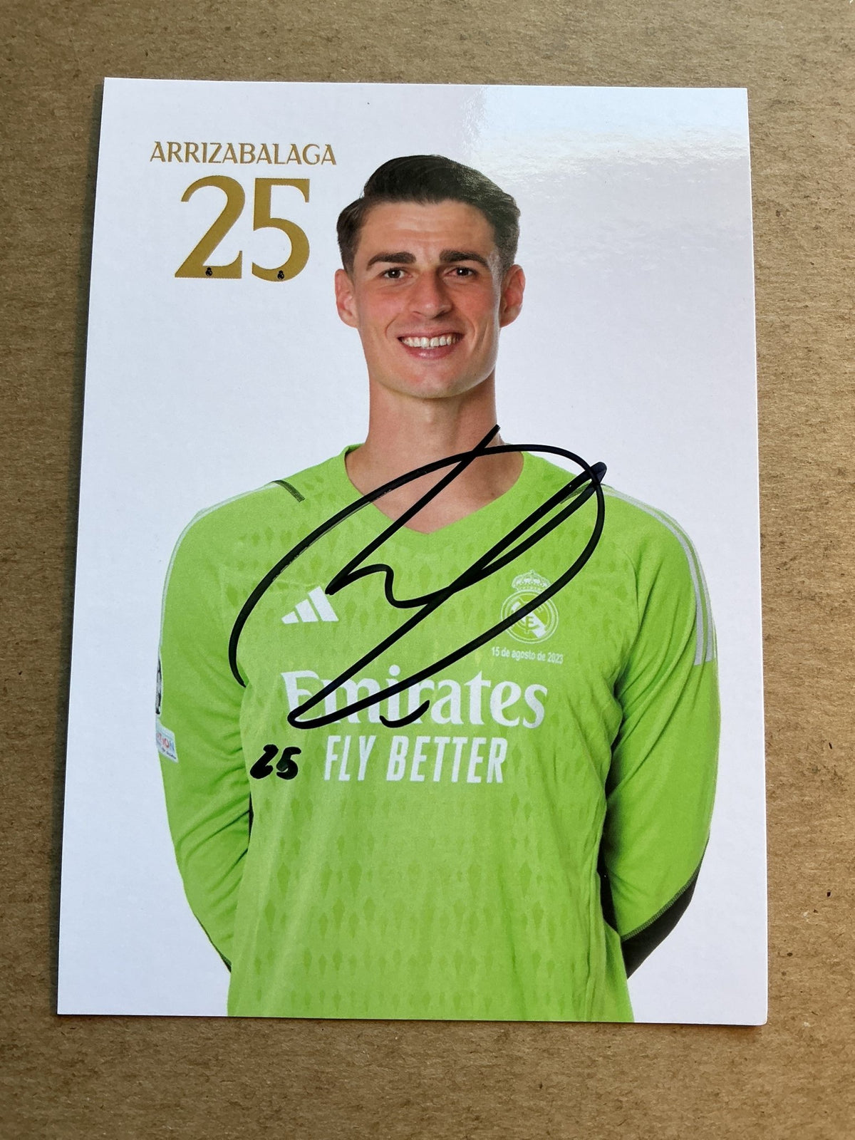Kepa Arrizabalaga, Spain 🇪🇸 Real Madrid 2023/24 hand signed - Autographs-World