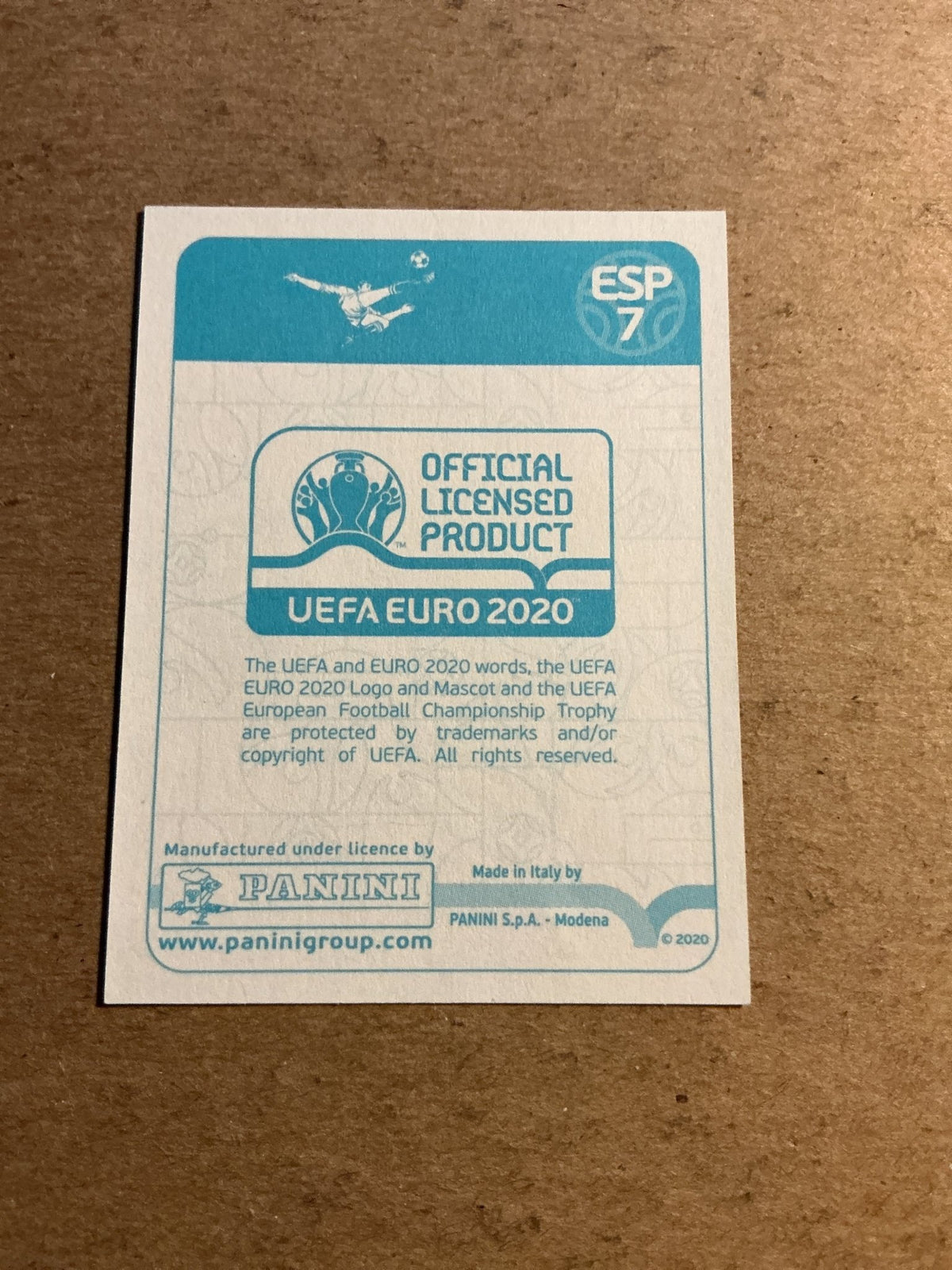 Kepa Arrizabalaga, Spain 🇪🇸 UEFA Euro 2020 Panini hand signed - Autographs-World