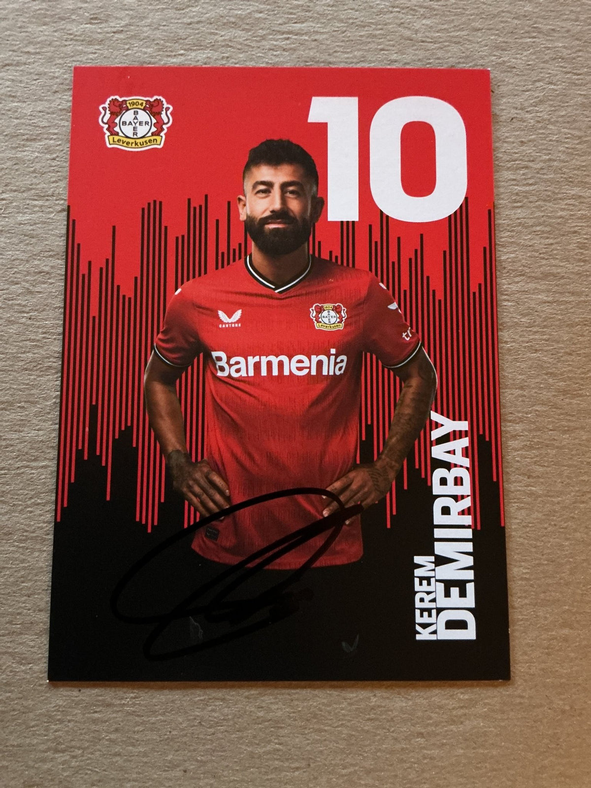 Kerem Demirbay, Germany 🇩🇪 Bayer 04 Leverkusen 2022/23 hand signed - Autographs-World