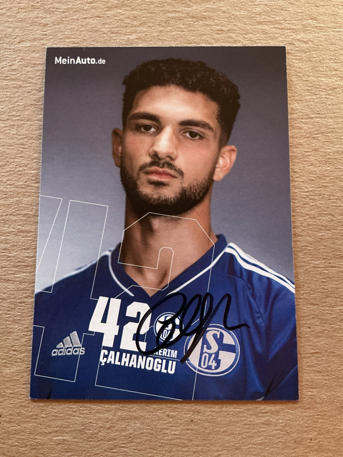 Kerim Çalhanoglu, Germany 🇩🇪 FC Schalke 04 2022/23 hand signed - Autographs-World