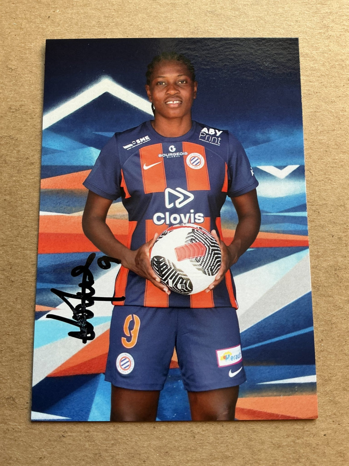 Kethna Louis, Haiti 🇭🇹 Montpellier HSC 2023/24 hand signed - Autographs-World