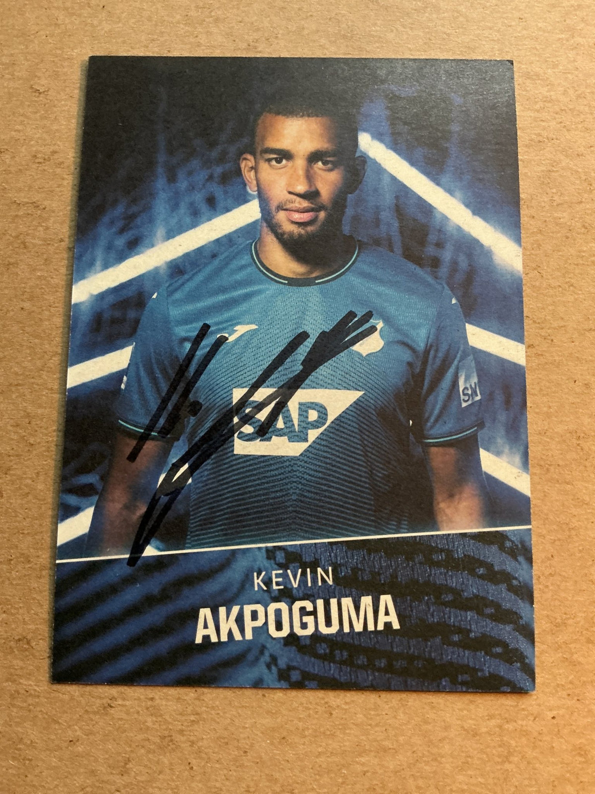 Kevin Akpoguma, Nigeria 🇳🇬 TSG 1899 Hoffenheim 2021/22 hand signed - Autographs-World
