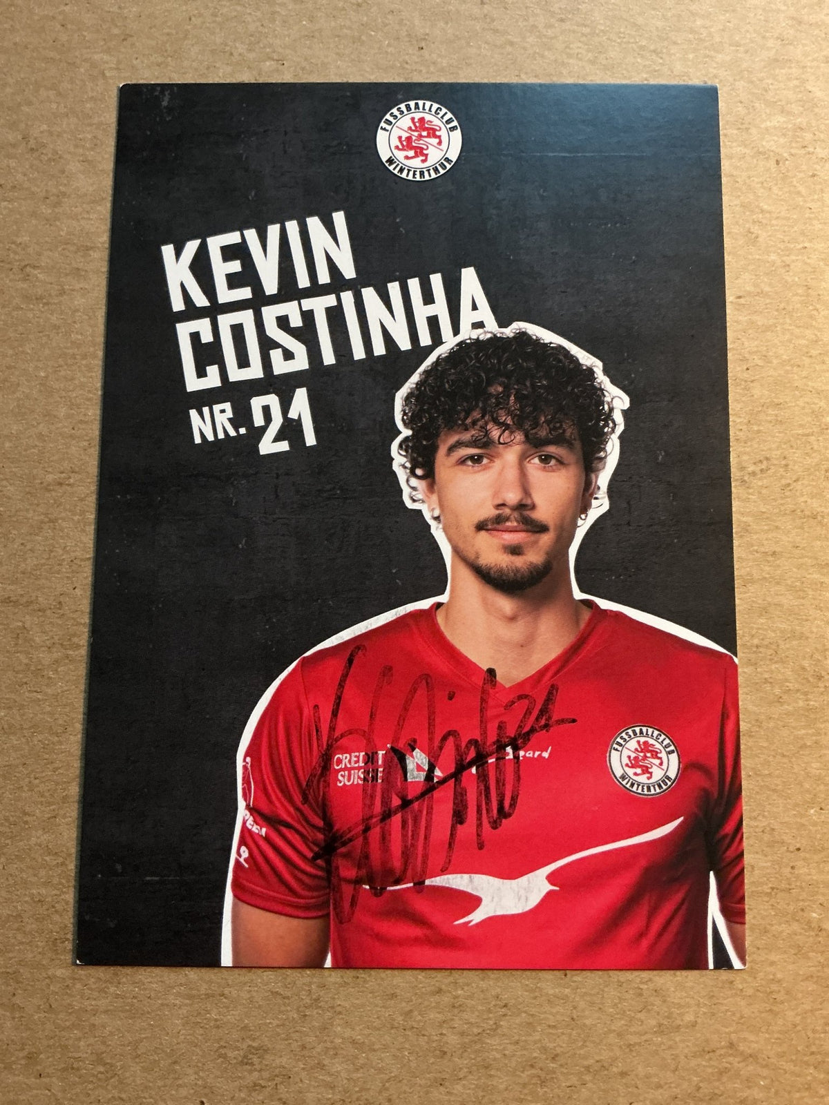 Kevin Costinha, Switzerland 🇨🇭 FC Winterthur 2022/23 hand signed - Autographs-World