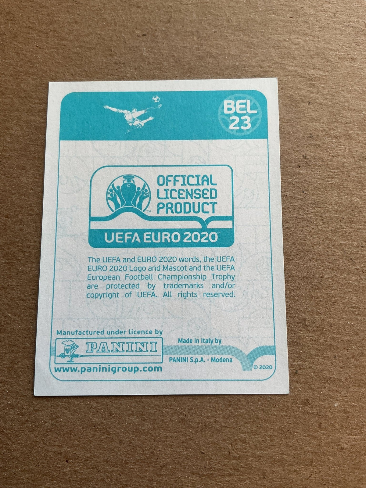 Kevin De Bruyne, Belgium 🇧🇪 UEFA Euro 2020 Panini hand signed - Autographs-World
