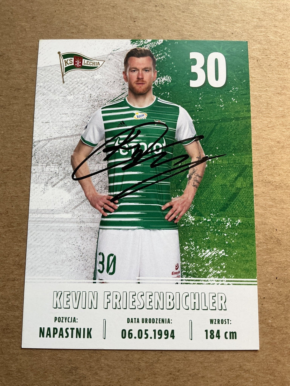 Kevin Friesenbichler, Austria 🇦🇹 Lechia Gdansk 2022/23 hand signed - Autographs-World