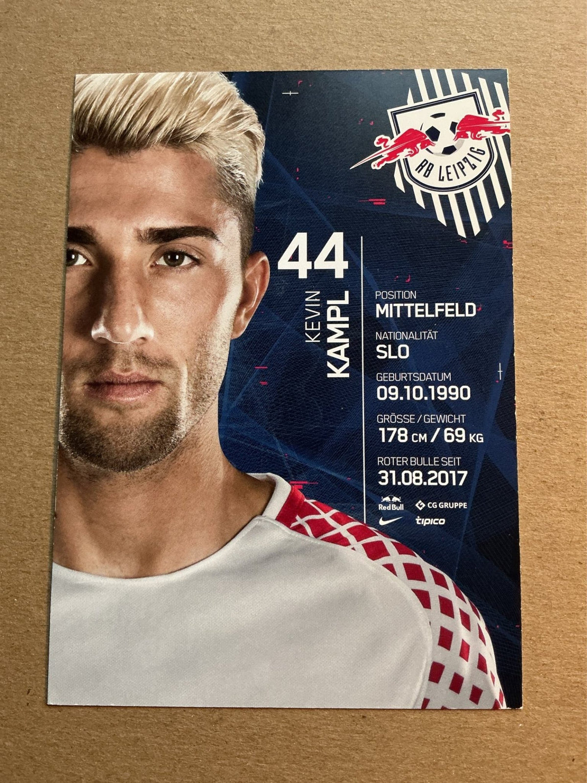 Kevin Kampl, Slovenia 🇸🇮 RB Leipzig 2017/18 hand signed - Autographs-World