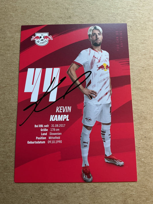 Kevin Kampl, Slovenia 🇸🇮 RB Leipzig 2024/25 hand signed - Autographs-World