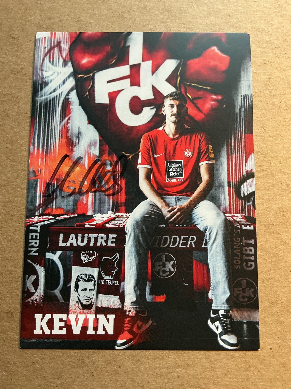 Kevin Kraus, Germany 🇩🇪 1.FC Kaiserslautern 2022/23 hand signed - Autographs-World