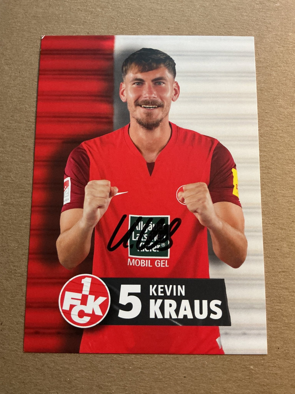 Kevin Kraus, Germany 🇩🇪 1.FC Kaiserslautern 2023/24 hand signed - Autographs-World