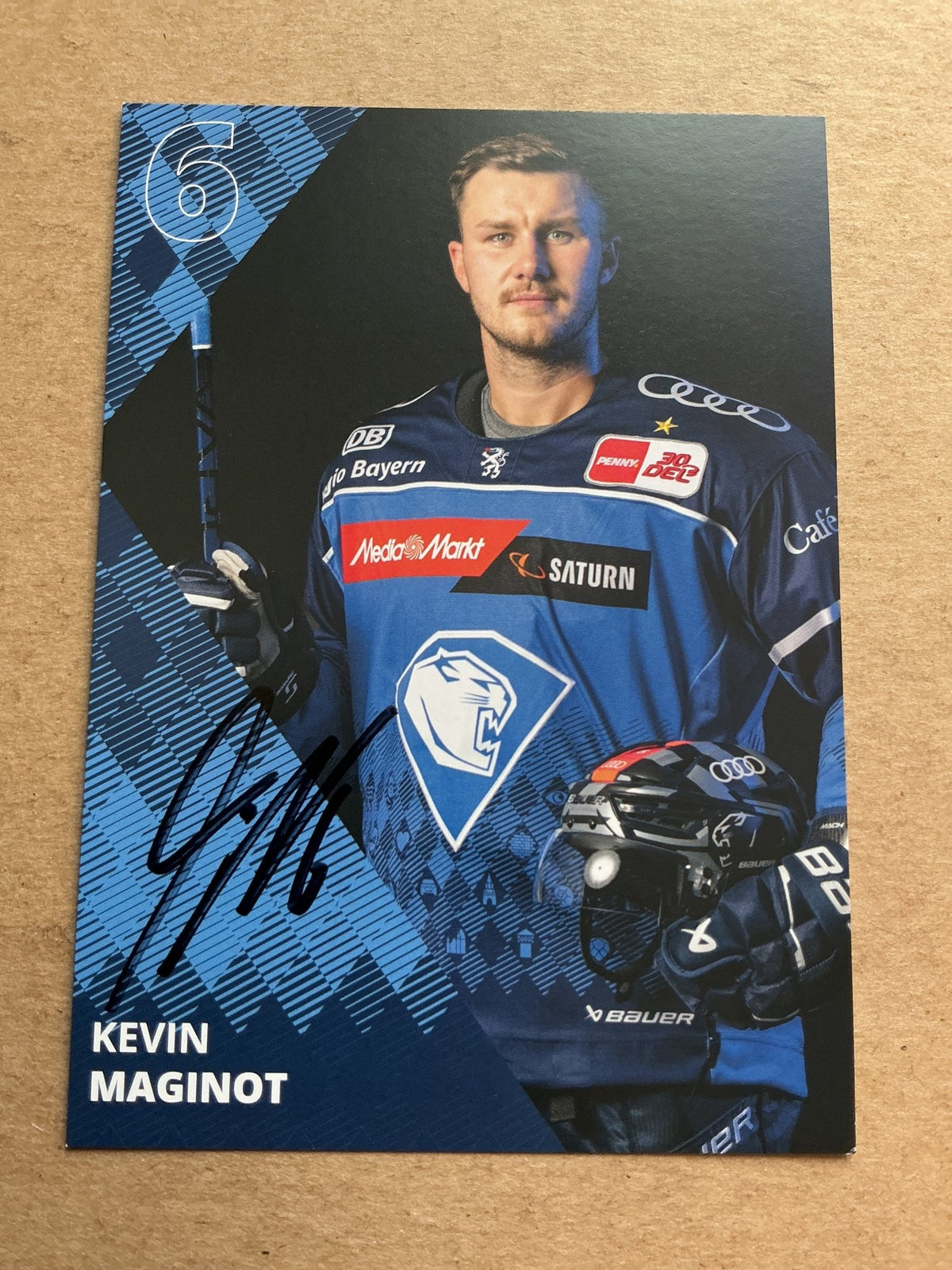 Kevin Maginot, Germany 🇩🇪 ERC Ingolstadt 2023/24 hand signed - Autographs-World