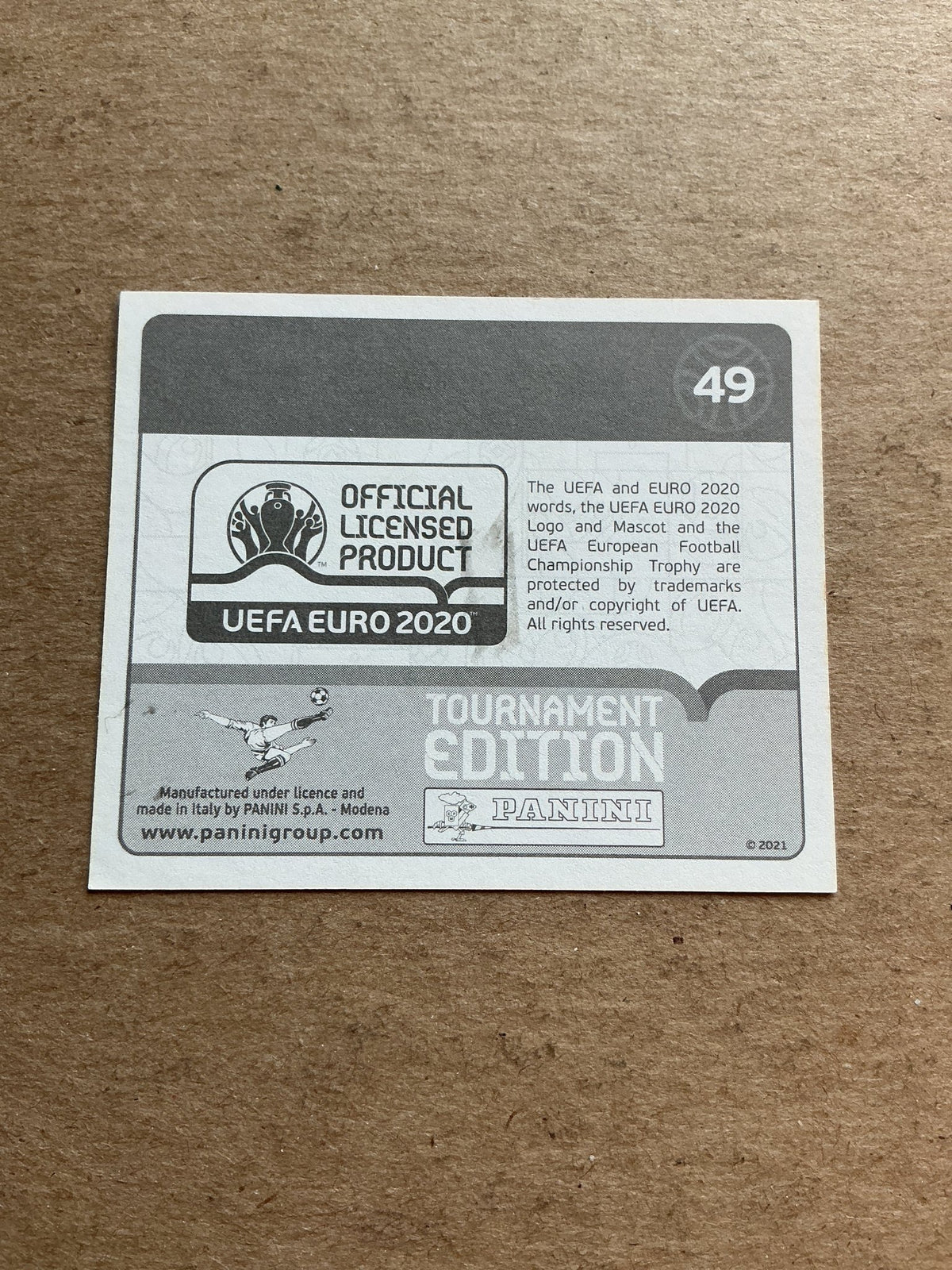 Kevin Mbabu, Switzerland 🇨🇭 UEFA Euro 2020 Panini hand signed - Autographs-World