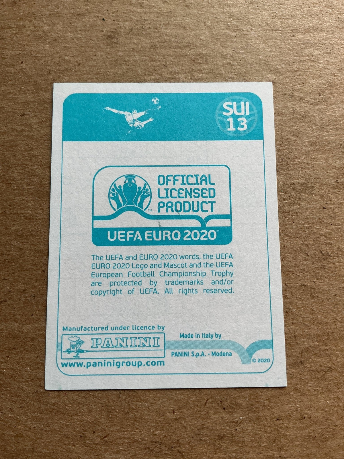 Kevin Mbabu, Switzerland 🇨🇭 UEFA Euro 2020 Panini hand signed - Autographs-World
