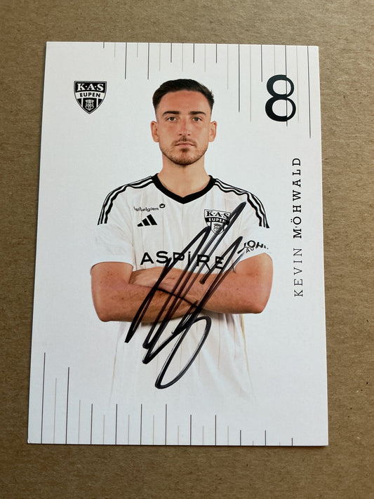Kevin Möhwald, Germany 🇩🇪 KAS Eupen 2023/24 hand signed - Autographs-World