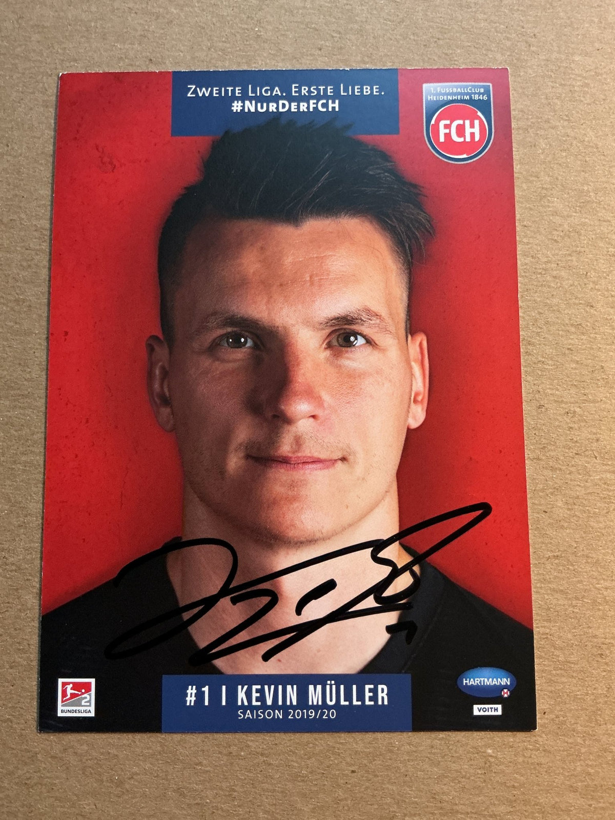 Kevin Müller, Germany 🇩🇪 1.FC Heidenheim 2019/20 hand signed - Autographs-World